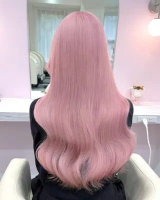 ロング カラー ハイトーンカラー💞 くるみ🎀のヘアスタイル