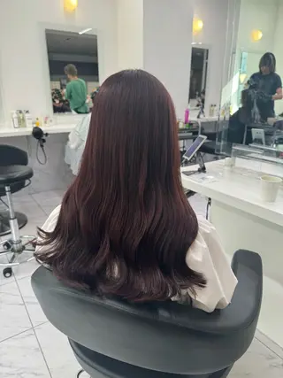 ロング カラー パーマ ヘアアレンジ メンズ キッズ 韓国系🇰🇷🩶 艶暗髪/MEIのヘアスタイル