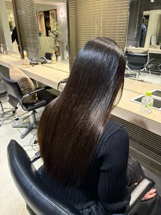 ロング パーマ SHEA /縮毛矯正 イソダハルカのヘアスタイル