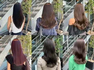 カラー イケハラ ナナミのヘアスタイル