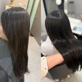 ロング 岡留 愛美のヘアスタイル