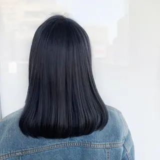 ミディアム カラー Fuu👣ボブ/ボブ ヘア/ベージュカラーのヘアスタイル