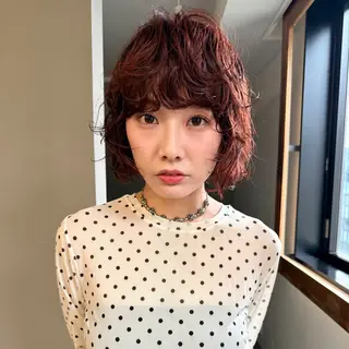 ショート パーマ パーマ/透明感カラー 元町🌱takutoのヘアスタイル
