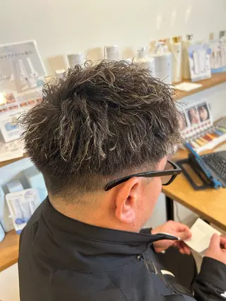 パーマ メンズ 柳内 まゆのヘアスタイル