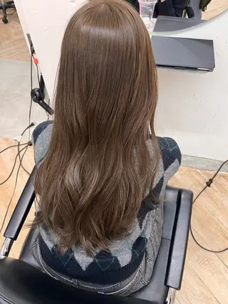 ロング カラー 縮毛/パーマ/カラー LUVISM佐藤里咲のヘアスタイル