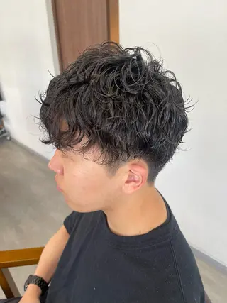 パーマ メンズ シノザキ キナのヘアスタイル