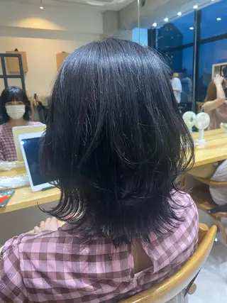 ミディアム カラー 似合う髪型見つけます AYAKAのヘアスタイル
