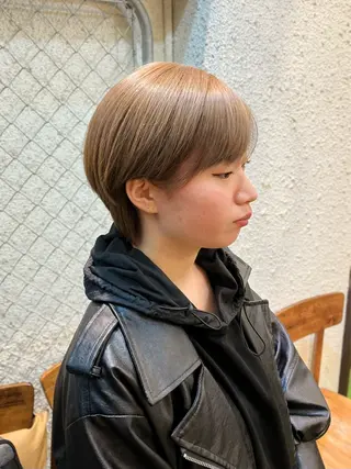ショート カラー うるツヤハイトーン✨ /西川郁巳のヘアスタイル