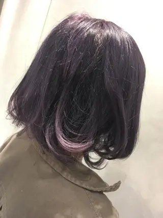 ミディアム カラー ヘアアレンジ 🇺🇸龍ヶ崎ブリ ーチカラー🌴政野のヘアスタイル