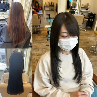 ロング 石川 由美子のヘアスタイル
