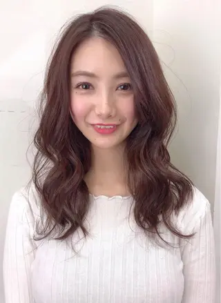 セミロング カラー パーマ メンズ縮毛矯正 細谷碧海のヘアスタイル