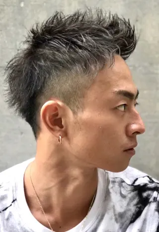ショート パーマ おまかせOK◎ メンズパーマ心斎橋のヘアスタイル