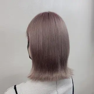 ミディアム カラー 𓏸レイヤー髪質改善 透けカラーカノン🫧のヘアスタイル