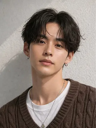 ショート パーマ メンズカット メンズパーマのヘアスタイル
