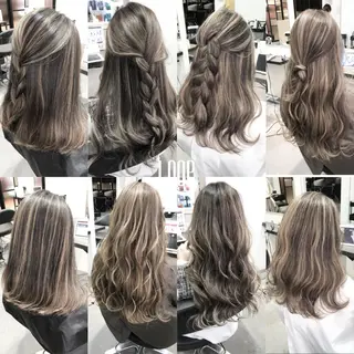 セミロング カラー LOOP hairのヘアスタイル