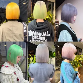 ショート ★心斎橋お洒落カラー ちどり★のヘアスタイル
