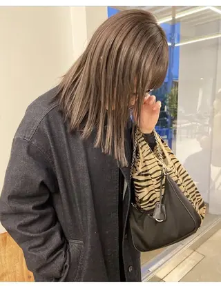 ロング カラー 佐々木 蓮のヘアスタイル