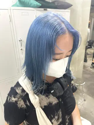 セミロング カラー ハッシュカット/ハイ トーン/HIROKIのヘアスタイル