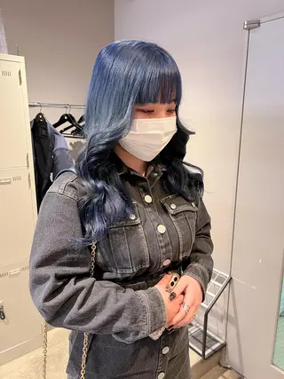 セミロング カラー ヘアアレンジ 🩵 JURI🩵のヘアスタイル