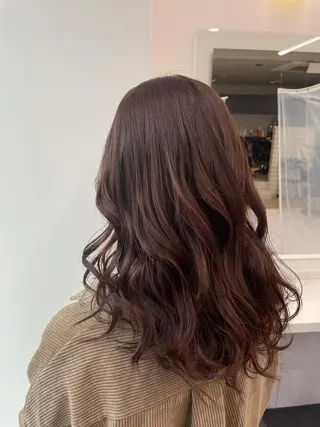 ミディアム カラー パーマ ヘアアレンジ メンズ キッズ ネイル マツエク・マツパ 🦋縮毛/韓国レイヤ ー/透明感カラー🦋のヘアスタイル