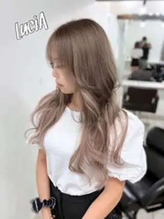 カラー ロング ヘアアレンジ LuciAエクステ カラーNANAのヘアスタイル