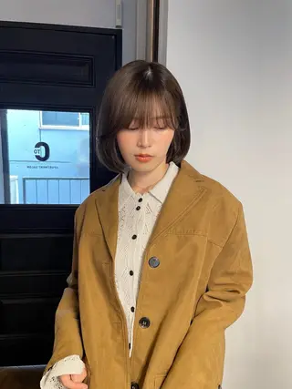 ショート カラー ボブ/ミディアム RIONAのヘアスタイル