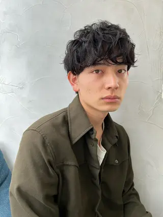 パーマ メンズ 表参道メンズカット hikariのヘアスタイル