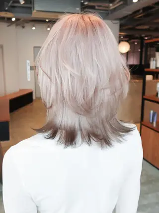 ミディアム カラー ITbyALBUM 八王子店のヘアスタイル