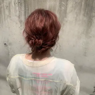 ヘアアレンジ wakana/ 柔らかベージュカラーのヘアスタイル