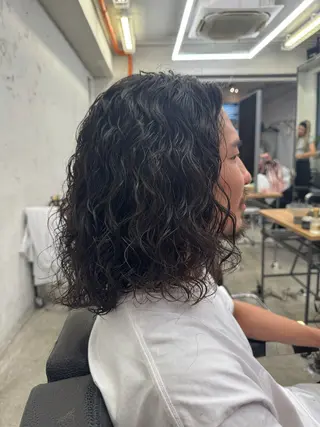 ミディアム パーマ メンズ 💈メンズ特化💈 TASUKUのヘアスタイル