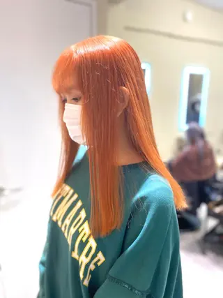 ロング カラー レイヤーカット 赤み消し　店長/大和のヘアスタイル