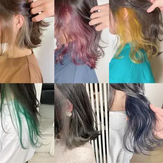 ミディアム カラー 樫原裕二/似合わせ カット/透明感カラーのヘアスタイル