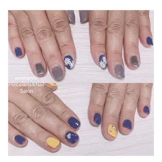 ミディアム ネイル 🐾enen style 🐾のネイルデザイン