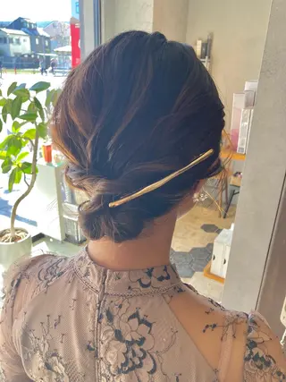 ミディアム ヘアアレンジ 🎀大人女性の為の ニュアンスヘア🎀のヘアスタイル