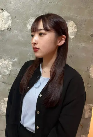 セミロング 河本 伶のヘアスタイル