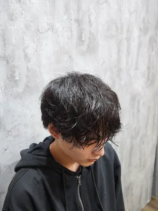 パーマ 🇰🇷ダウンパーマ 毛流れヘア🪽藤原のヘアスタイル
