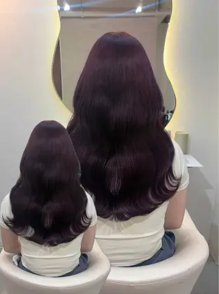 ロング カラー ヘアアレンジ 🩶透明感カラー 池袋/mei🩶のヘアスタイル