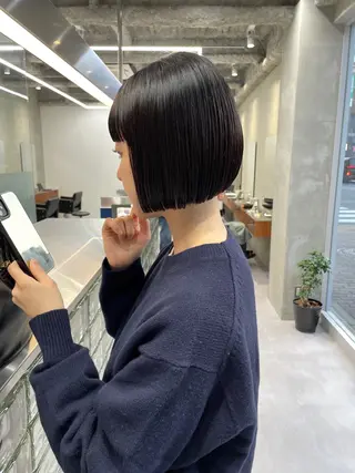 ショート 👑ボブはお任せ ミヤノ👑のヘアスタイル