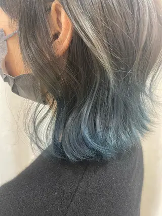 ミディアム 對馬 光梨のヘアスタイル