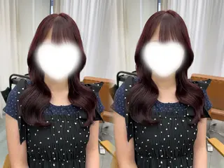 ロング Wカラー/ベージュ サラサ💟のヘアスタイル