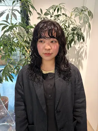 セミロング パーマ Nico☺︎🎀YU ボブ/カットのヘアスタイル