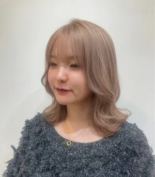 セミロング mihane fit hueのヘアスタイル