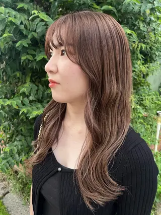 セミロング カラー 🔆韓国 norika🔆のヘアスタイル