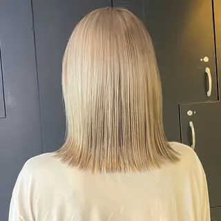 ミディアム カラー 🍀似合わせ ハイトーン🍀あかりのヘアスタイル
