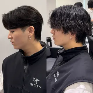 ミディアム 渋谷 メンズ 木下 仁来のヘアスタイル
