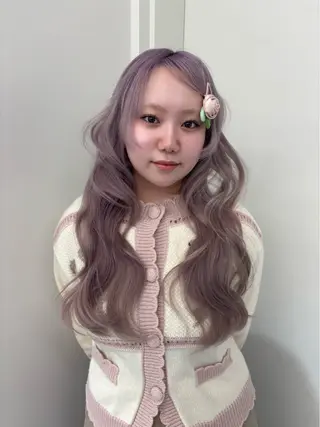 ロング ガーリーハイトーン uki/渋谷🌷のヘアスタイル