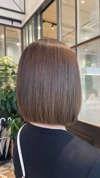 ミディアム ノンダメージカラー/ ボブ/RINのヘアスタイル