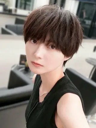 ショート カラー パーマ メンズ ヤリタ カケルのヘアスタイル