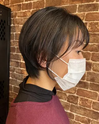ショート カラー パーマ ヘアアレンジ メンズ キッズ ネイル マツエク・マツパ アイブロウ 久木原 ゆりのヘアスタイル