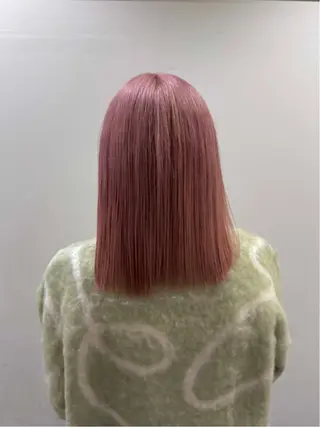 ミディアム カラー ブリーチカラー🦖 岡部木乃夏のヘアスタイル